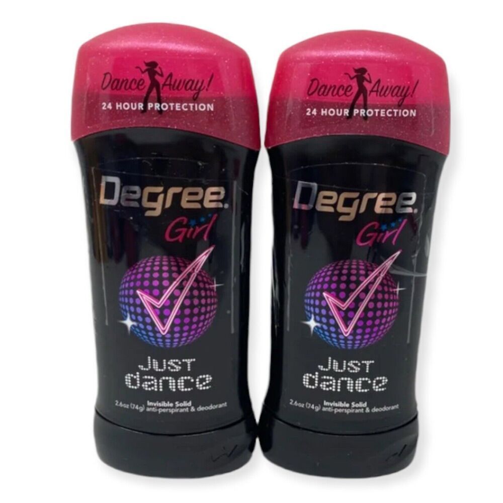 2X Degree Just Dance Dry‎ Protection Antiperspirant Deodorant 2.6oz / VHTF NEW